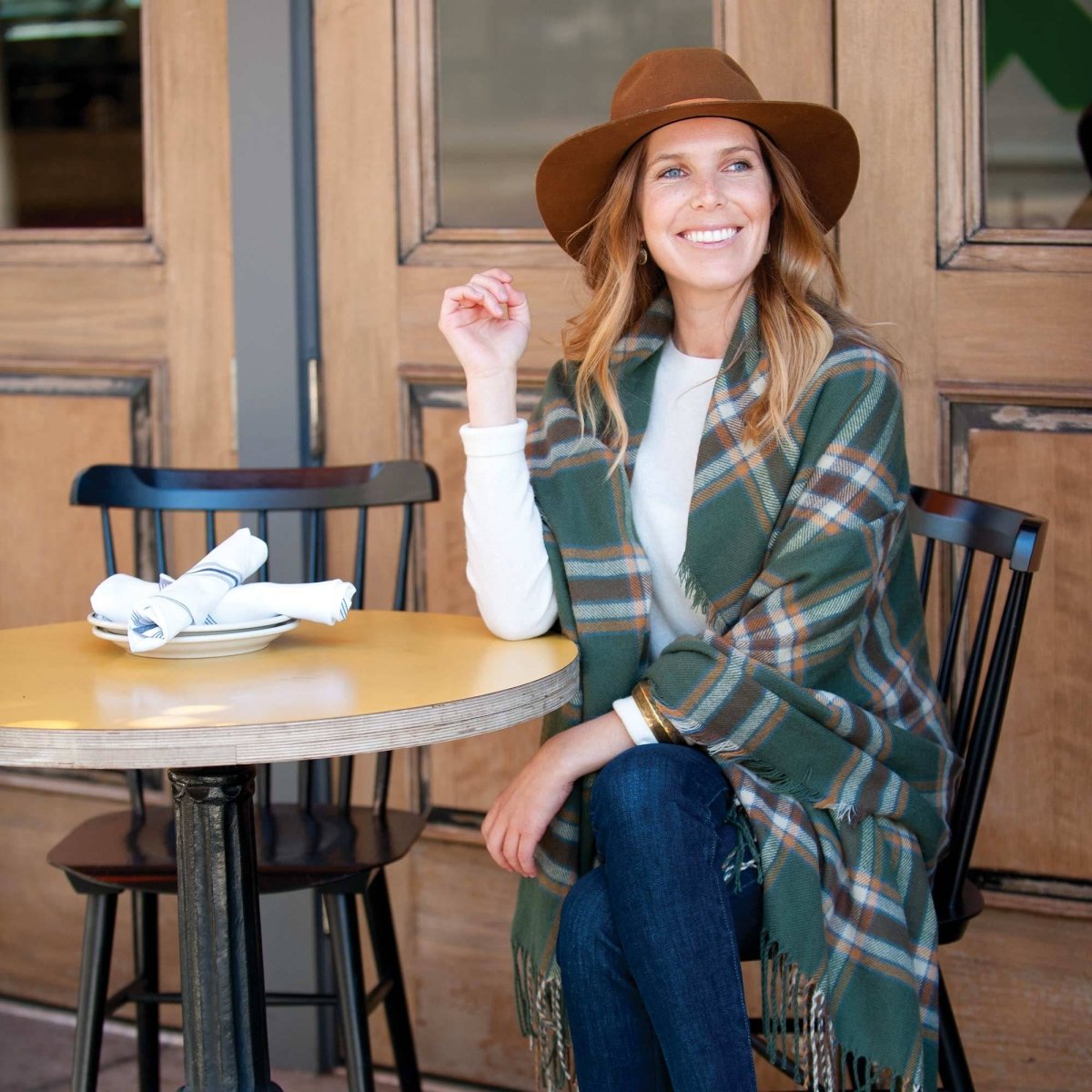 7 Easy Ways to Wear a Plaid Wrap - rockflowerpaper