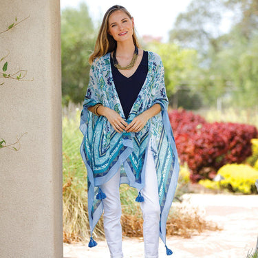 Draping Elegance: How to Wear a Kimono Wrap in Style – rockflowerpaper LLC