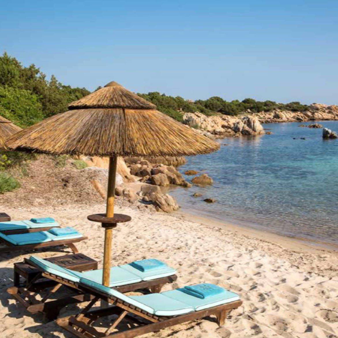 private beach and cove in Sardinia