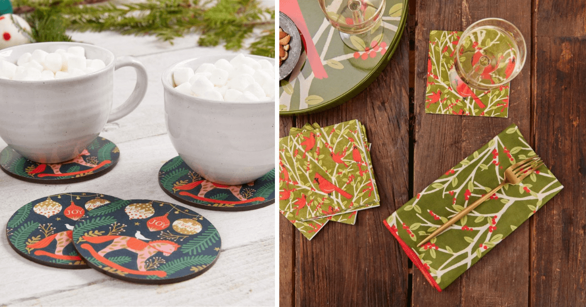 Festive Table Decorations With Sustainable Kitchen Towels And Décor - rockflowerpaper