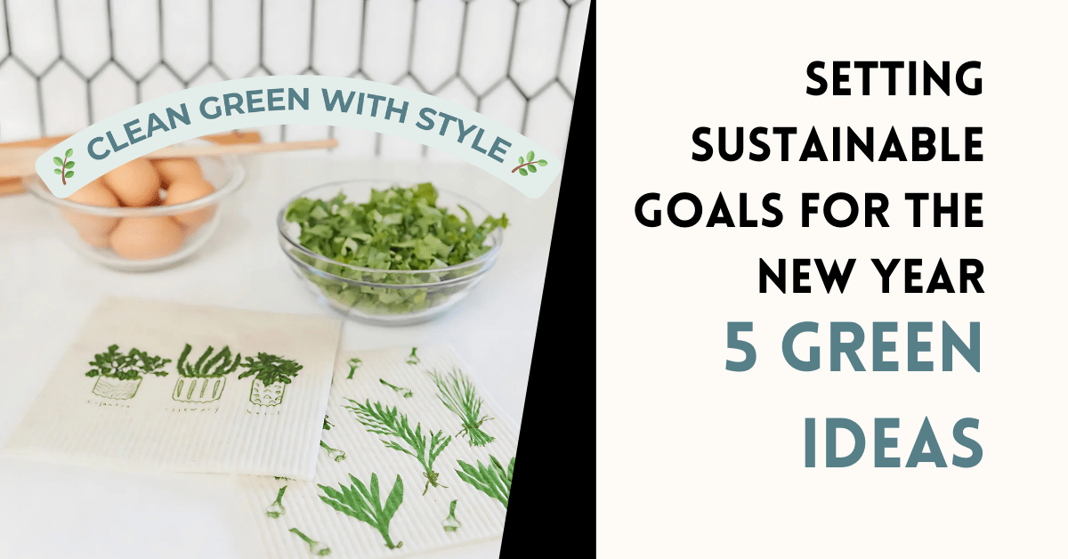 Setting Sustainable Goals For The New Year - 5 Green Ideas - rockflowerpaper