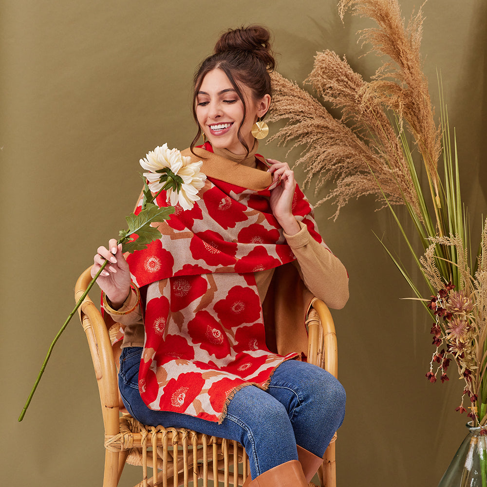 Poppies Red Kimono Kimono - rockflowerpaper