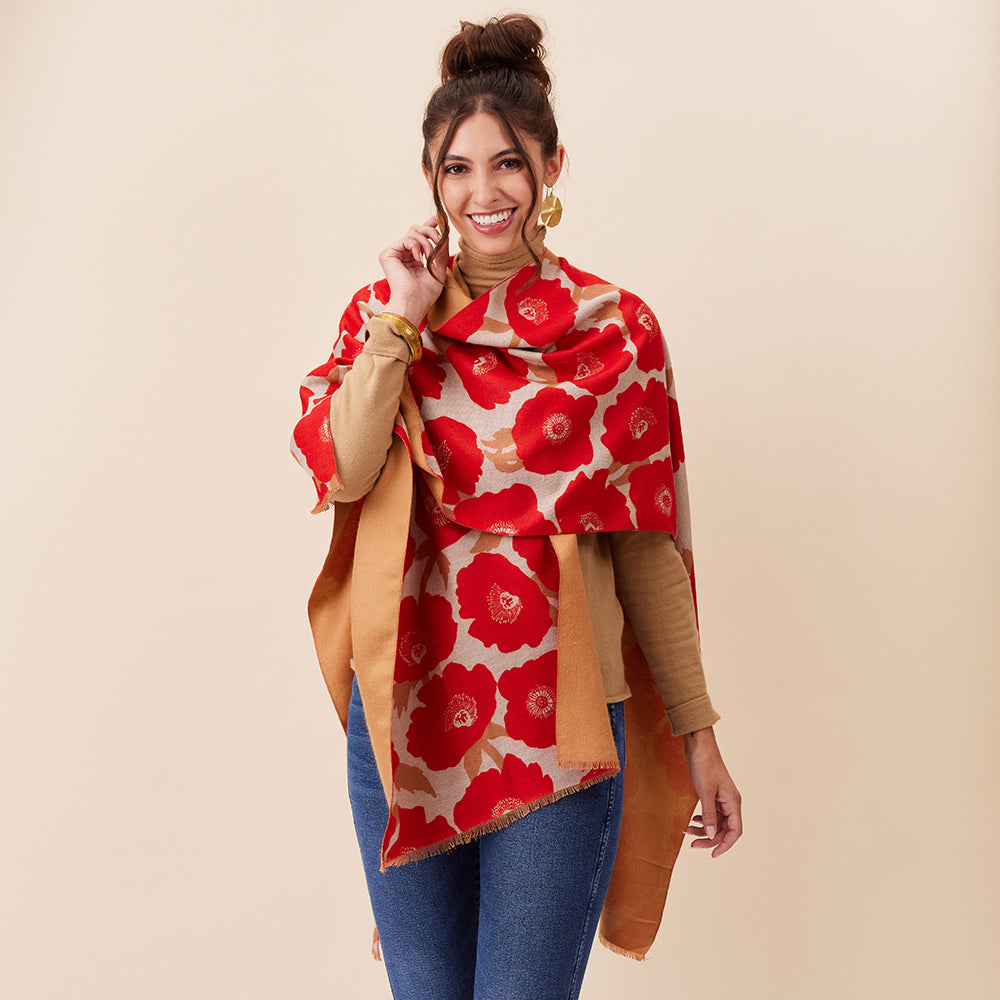 Poppies Red Kimono Kimono - rockflowerpaper