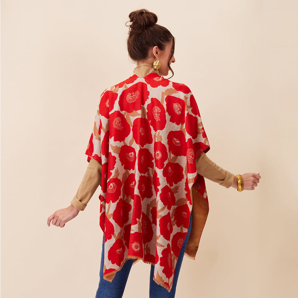 Poppies Red Kimono Kimono - rockflowerpaper