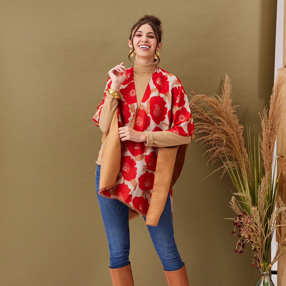 Poppies Red Kimono Kimono - rockflowerpaper