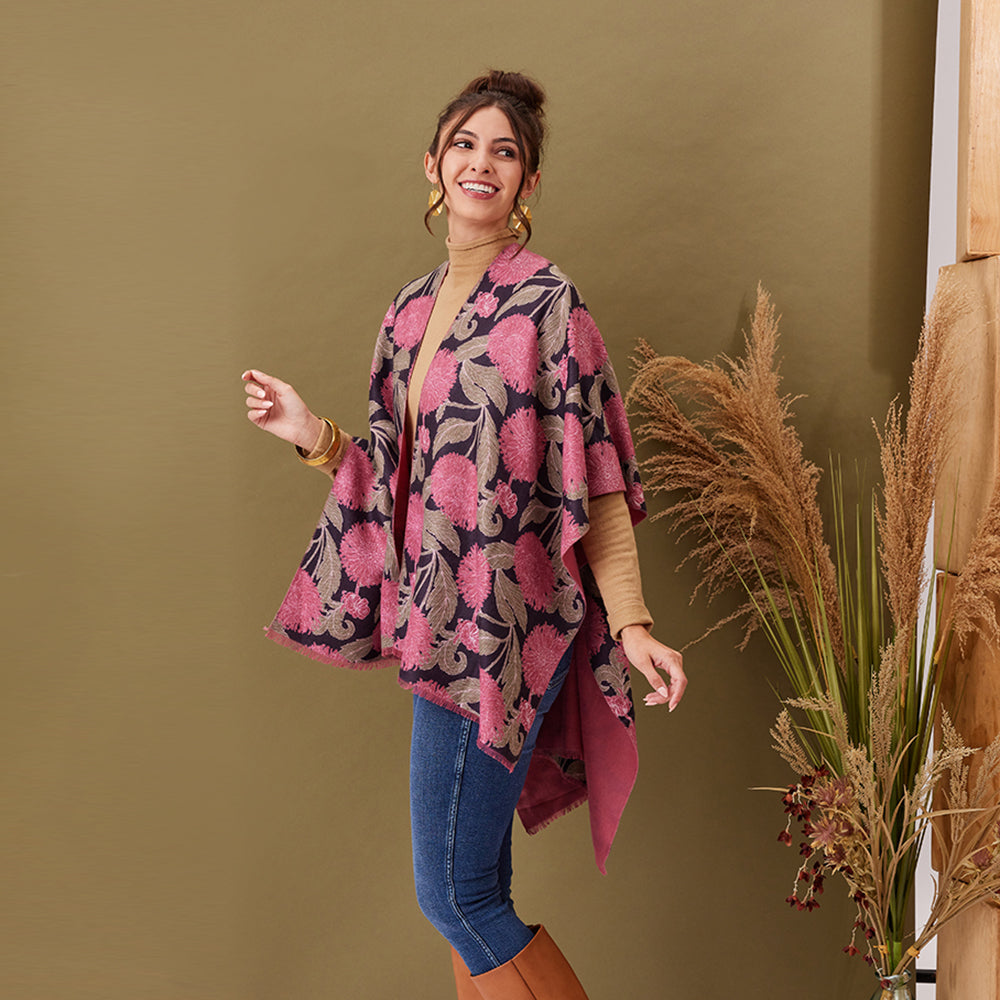 Chrysanthemum Flower Pink Kimono Kimono - rockflowerpaper