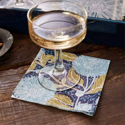 Chrysanthemum Bird Paper Cocktail Napkins (Pack of 20) Paper Cocktail Napkin - rockflowerpaper