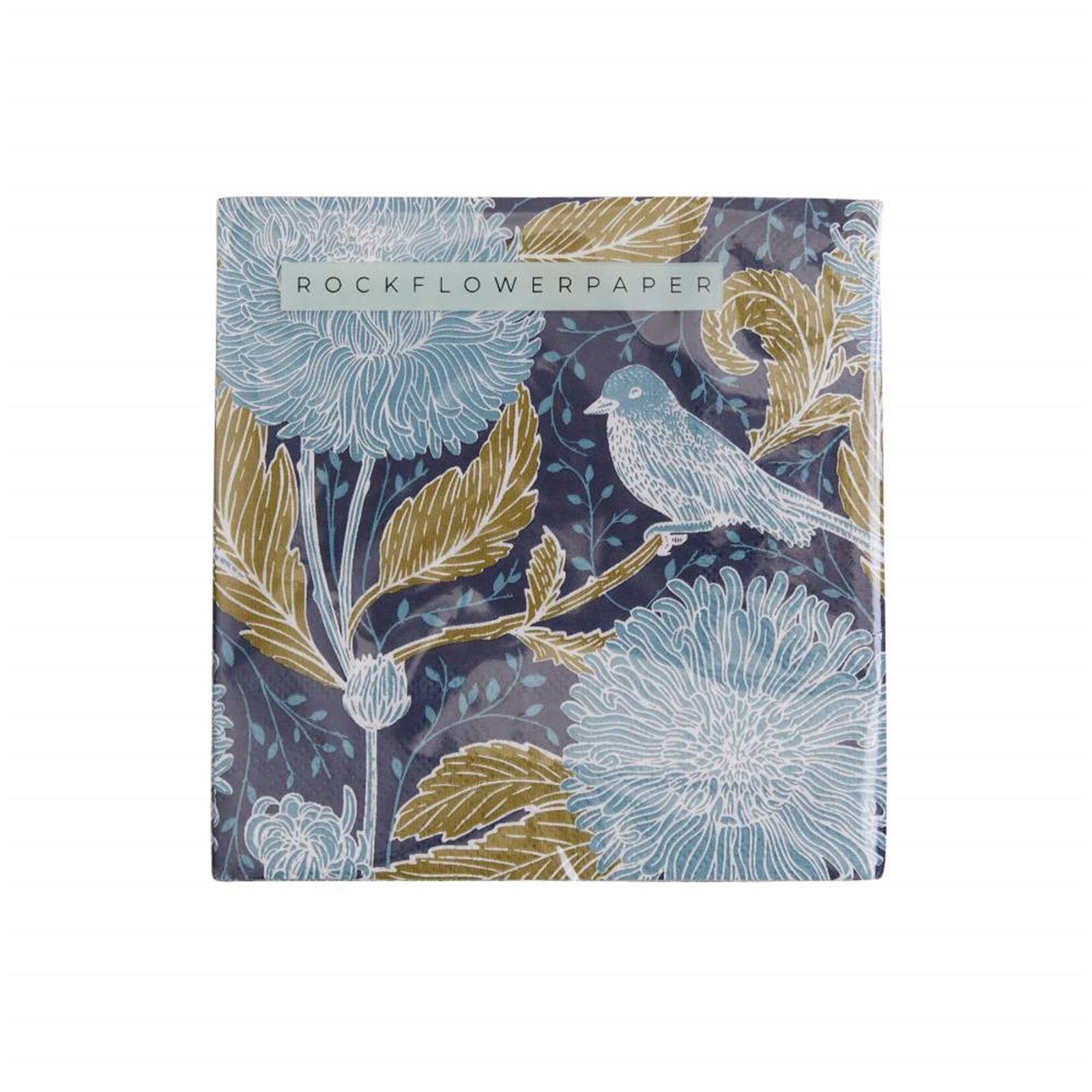 Chrysanthemum Bird Paper Cocktail Napkins (Pack of 20) Paper Cocktail Napkin - rockflowerpaper