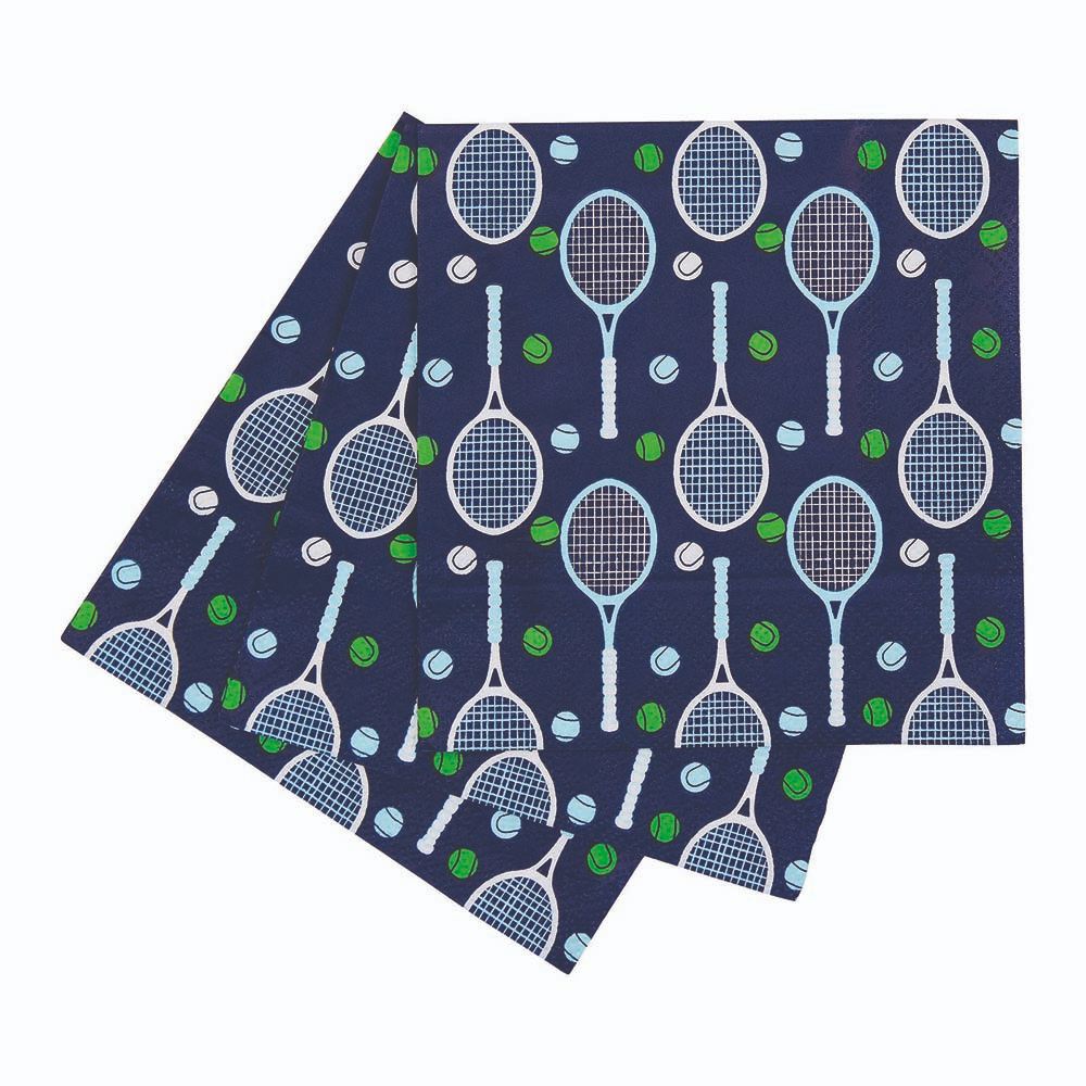 Tennis Paper Cocktail Napkins (Pack of 20) Paper Cocktail Napkin - rockflowerpaper