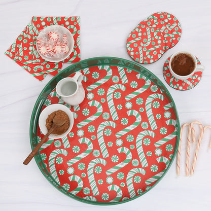 Candy Cane Joy Paper Cocktail Napkins (Pack of 25)