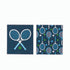 Tennis Eco-Friendly blu Sponge Cloth- Set of 2 Eco Cloth - rockflowerpaper