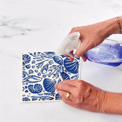 Turtles Eco-Friendly blu Sponge Cloth- Set of 2 Eco Cloth - rockflowerpaper