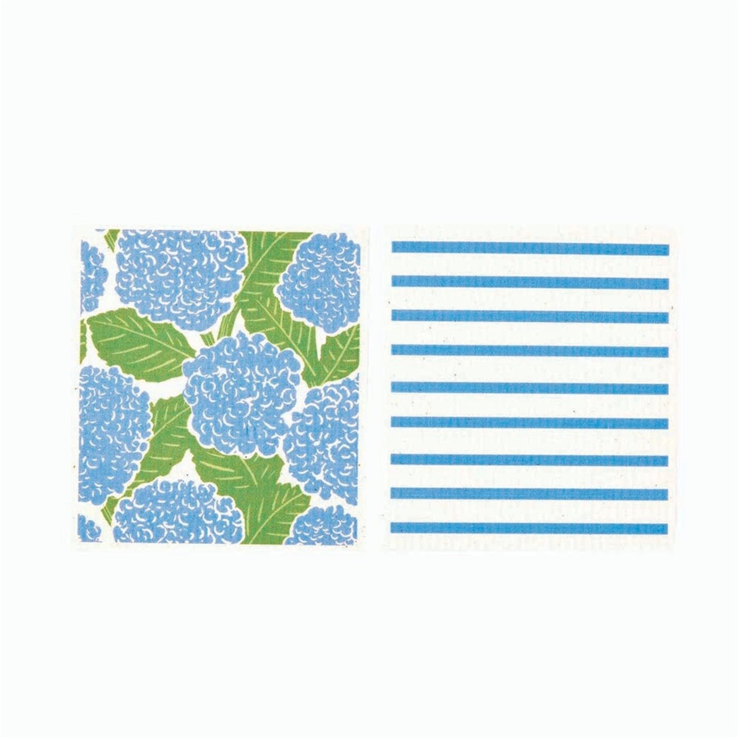 Blue Hydrangea Eco-Friendly blu Sponge Cloth- Set of 2 Eco Cloth - rockflowerpaper