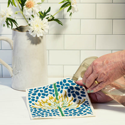 Egret &amp; Reed blu Eco Sponge Cloths (Set of 2)