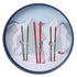 Nordic Ski 15 Inch Round Tray Tray - rockflowerpaper