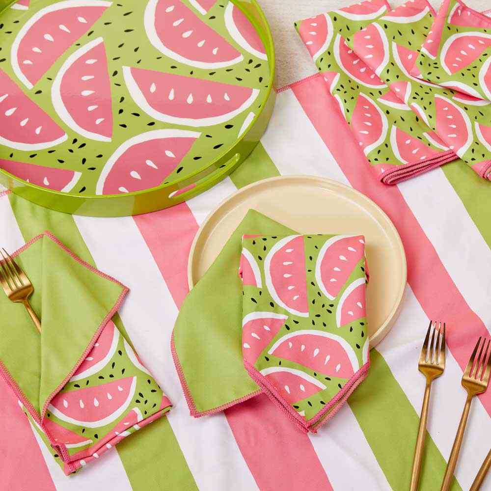 Watermelon Party 15 Inch Round Tray Tray - rockflowerpaper