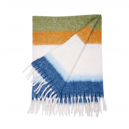 Navy Green Cuddle Throw Throw Blanket - rockflowerpaper