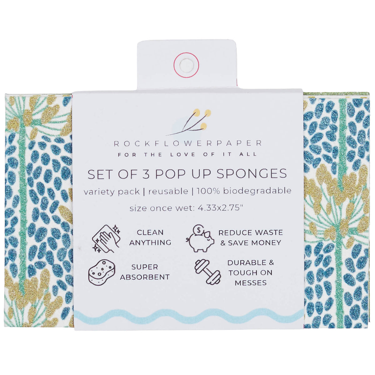 Egret &amp; Reed Pop-Up Sponge Set 3