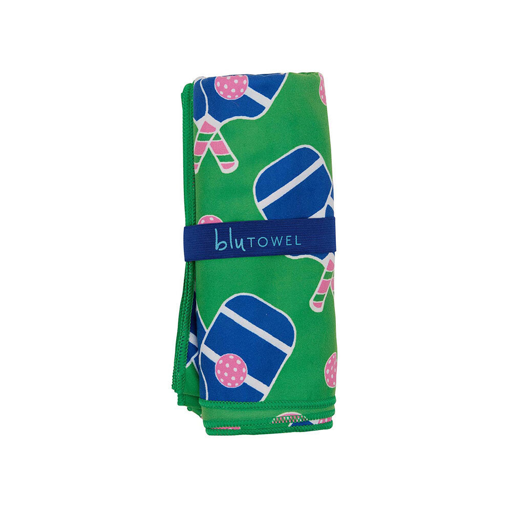 Pickleball Fun Reversible Eco Beach Towel Beach Towel - rockflowerpaper