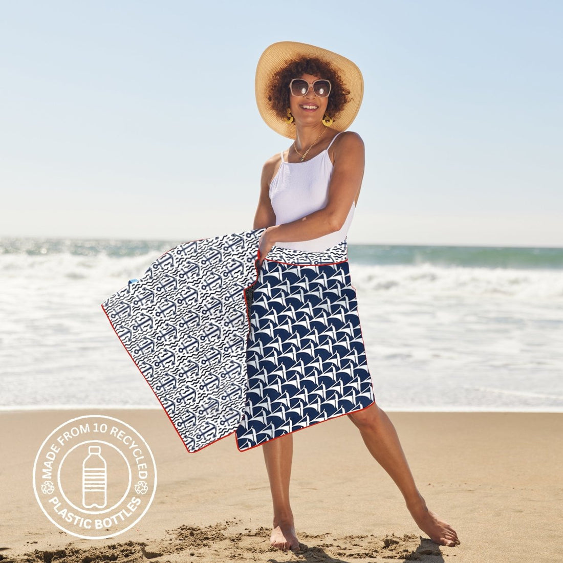 Sailboats Beach Towel Beach Towel - rockflowerpaper