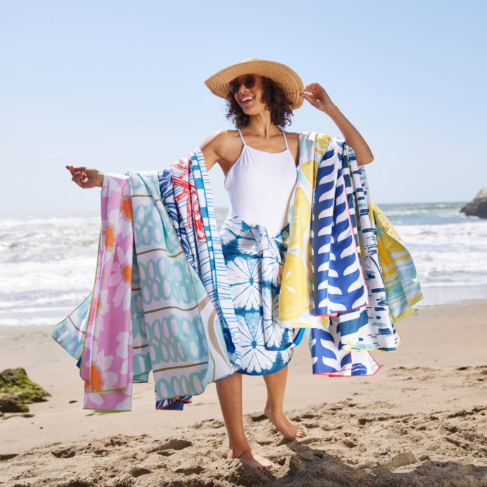 Callie Reversible Eco Beach Towel Beach Towel - rockflowerpaper