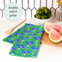 Pickleball Fun blu Kitchen Tea Towel-Double Side Printed Kitchen Towel - rockflowerpaper
