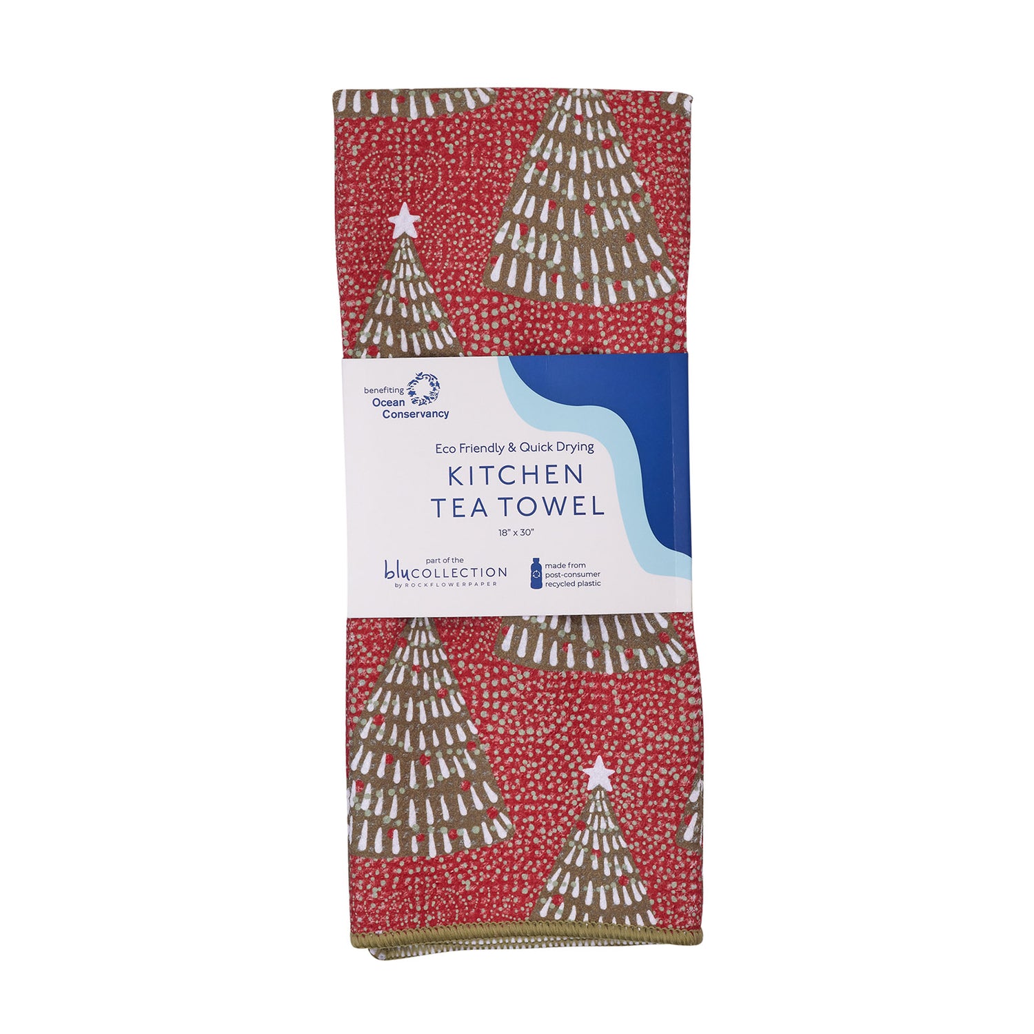 Filigree Trees blu Kitchen Tea Towel Kitchen Towel - rockflowerpaper