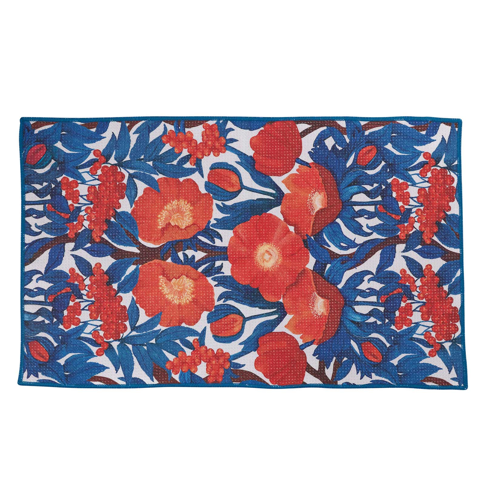 Icelandic Poppies blu Kitchen Tea Towel Kitchen Towel - rockflowerpaper
