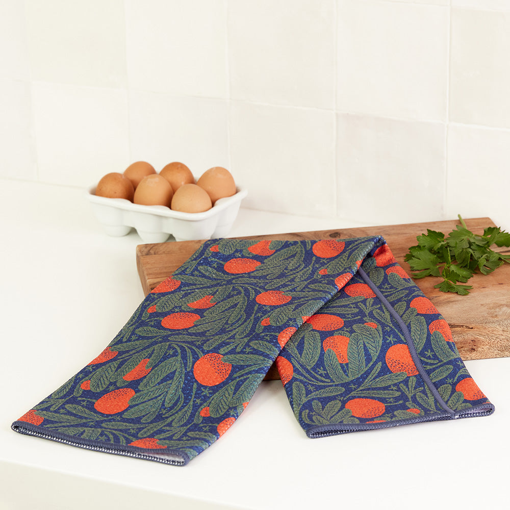 Fruit Tree blu Kitchen Tea Towel Kitchen Towel - rockflowerpaper