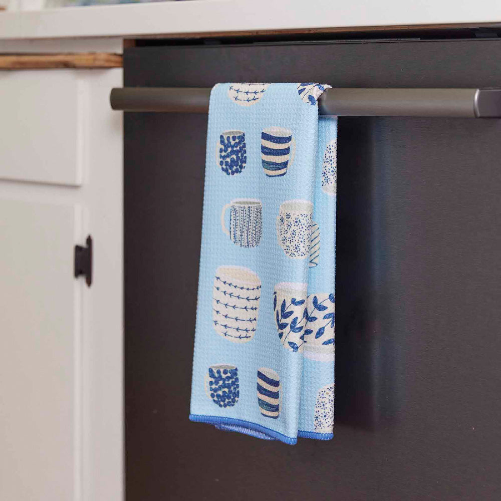 Teatime blu Kitchen Tea Towel Kitchen Towel - rockflowerpaper
