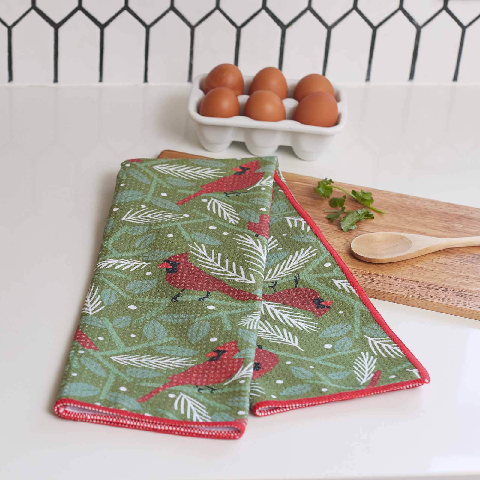 Cardinal blu Kitchen Tea Towel Kitchen Towel - rockflowerpaper