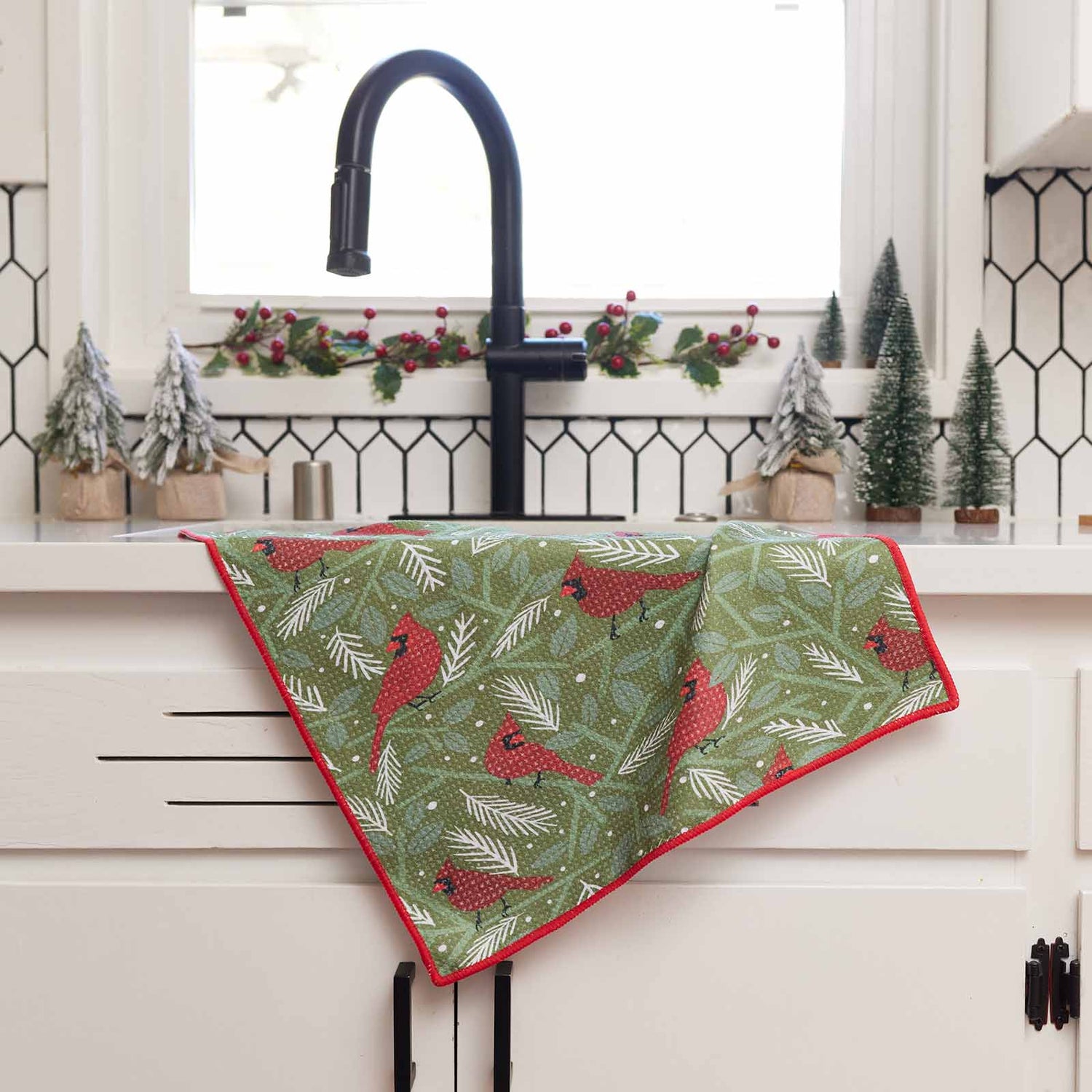 Cardinal blu Kitchen Tea Towel Kitchen Towel - rockflowerpaper