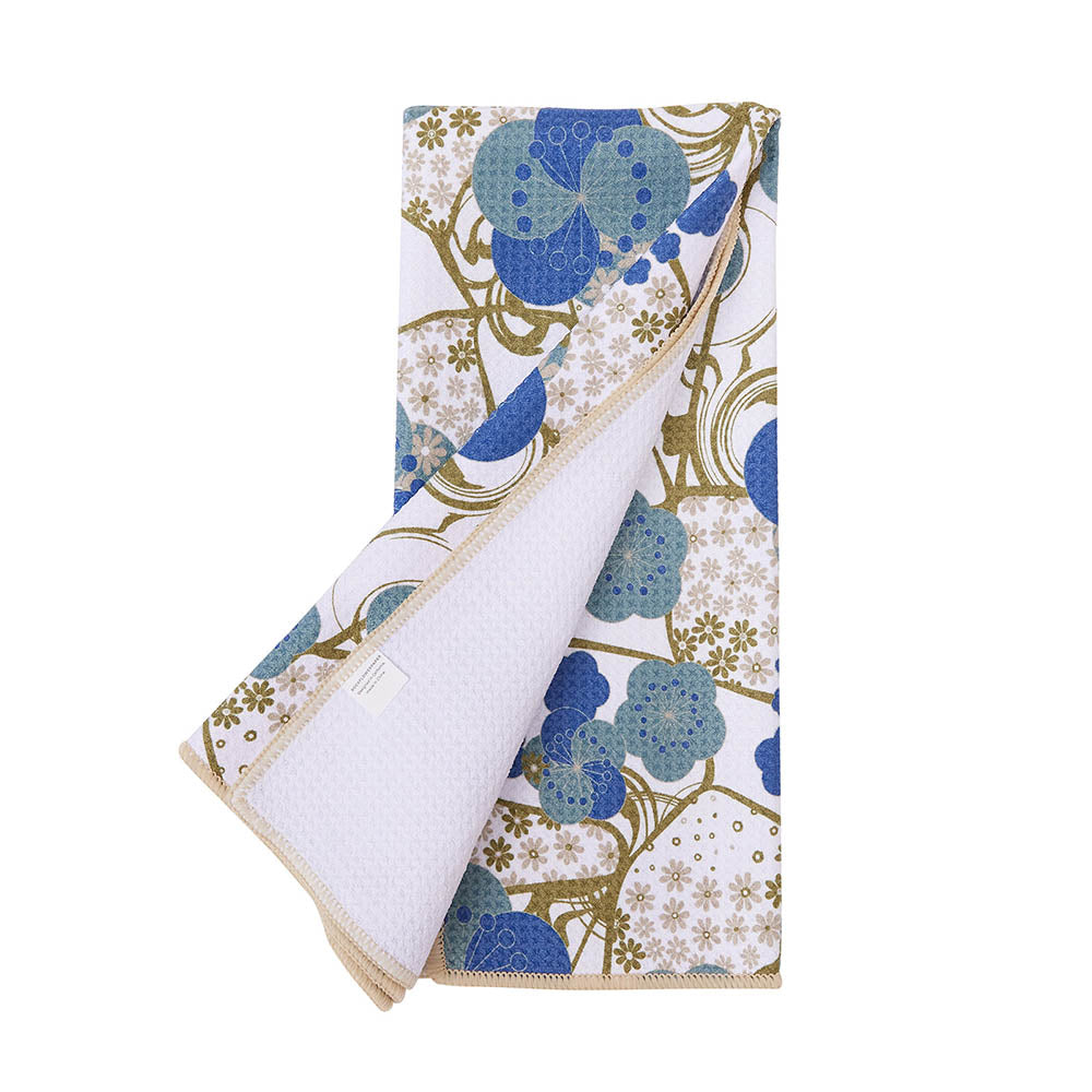 Kintsugi Blue blu Kitchen Tea Towel Kitchen Towel - rockflowerpaper