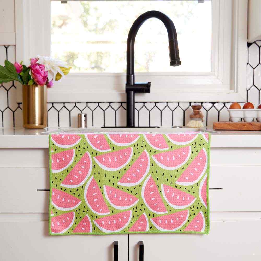 Watermelon Party blu Kitchen Tea Towel Kitchen Towel - rockflowerpaper