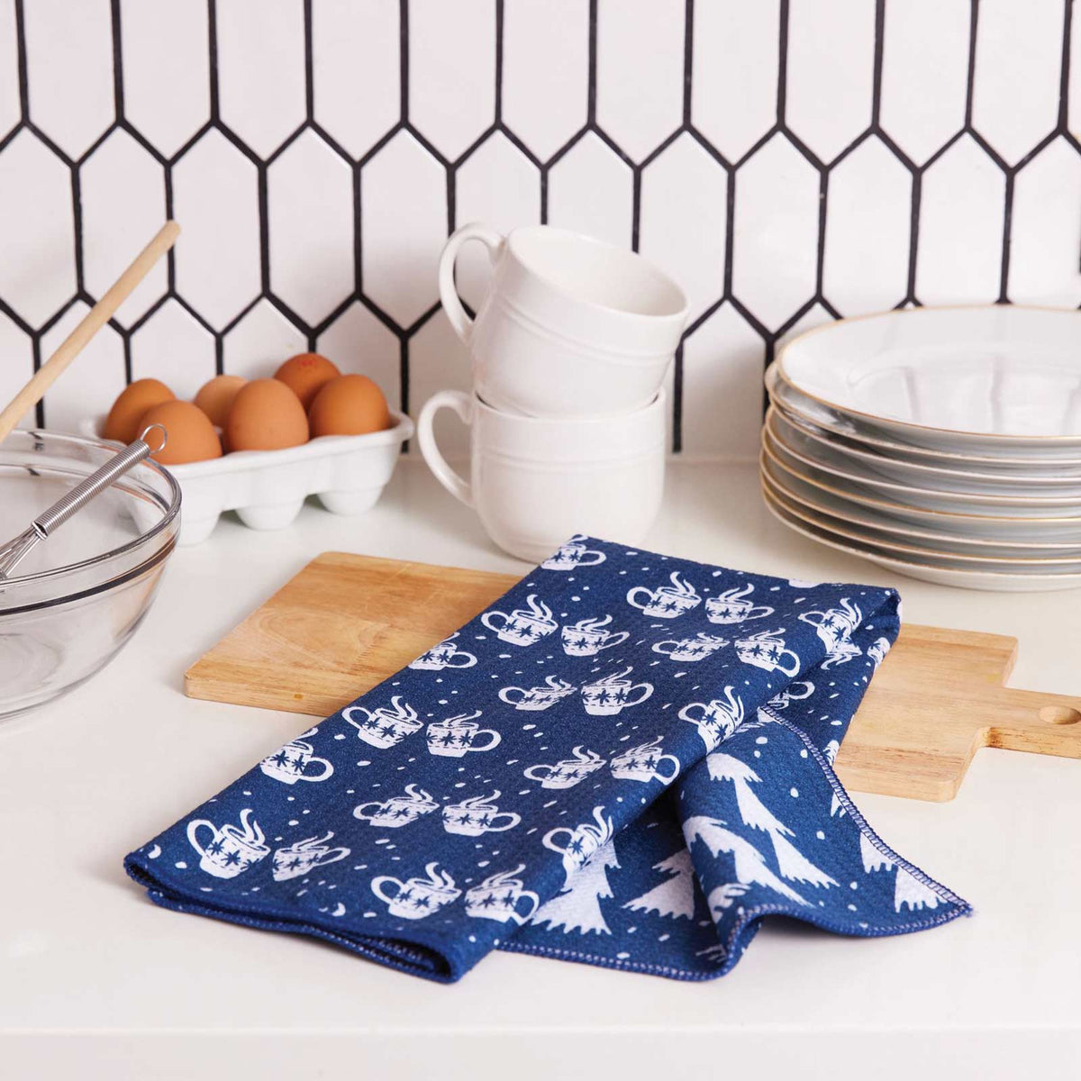 Nordic Mugs  Eco Kitchen Tea Towel