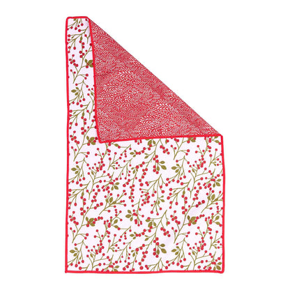 Red Berries  Eco Kitchen Tea Towel