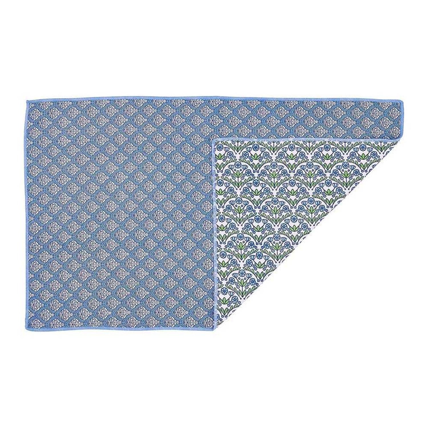 Blaire Blue blu Kitchen Tea Towel-Double-Sided Print Kitchen Towel - rockflowerpaper