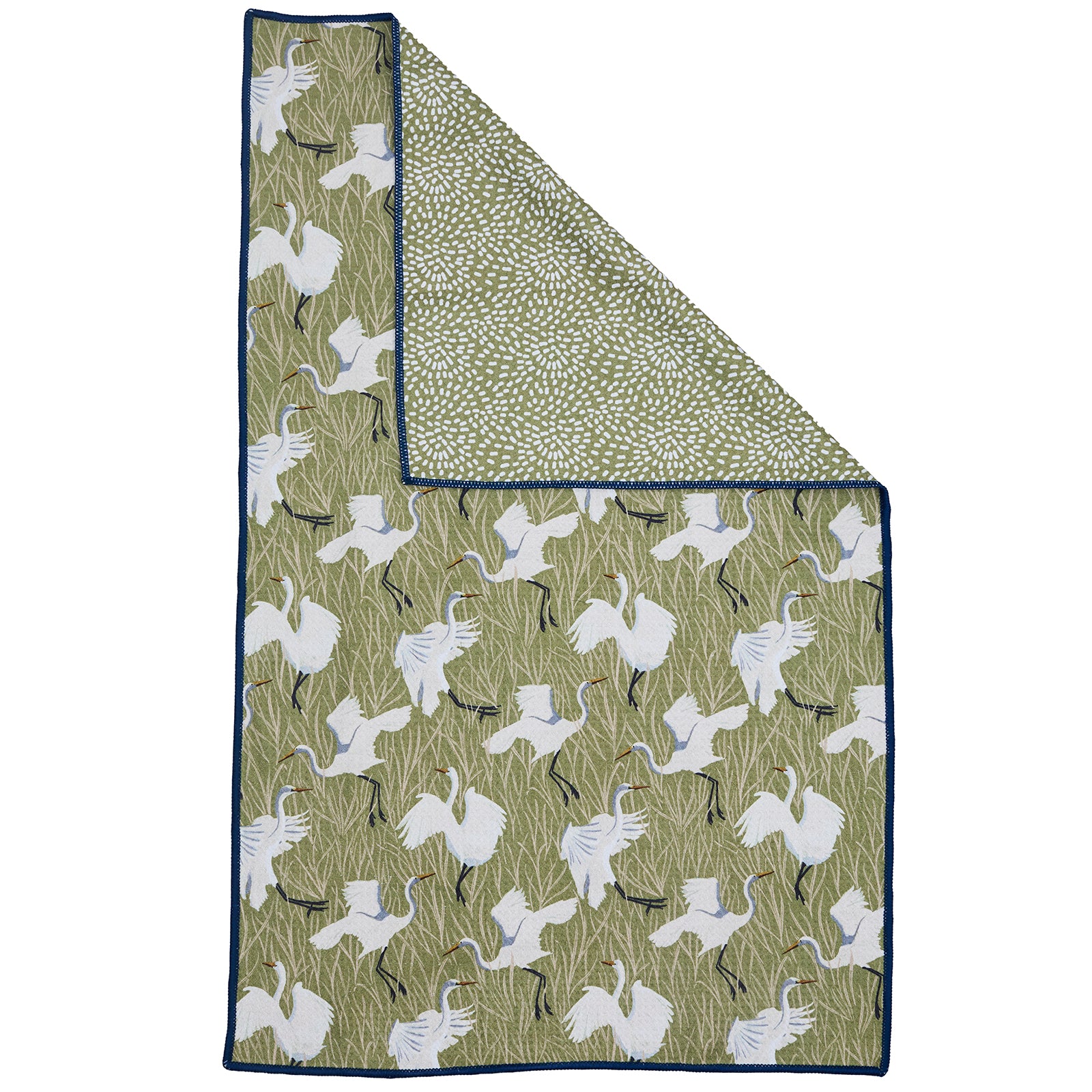 Egret &amp; Reed blu Eco Kitchen Tea Towel