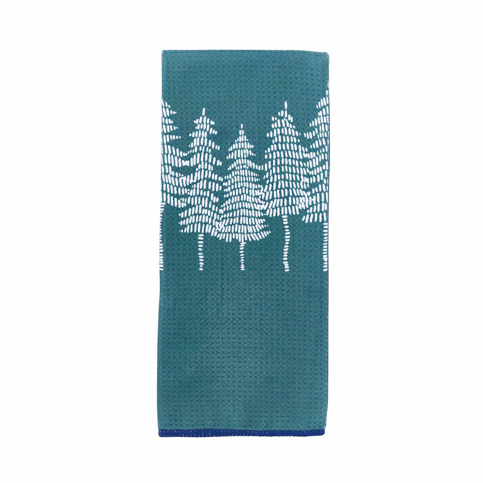 White Forest blu Kitchen Tea Towel Kitchen Towel - rockflowerpaper