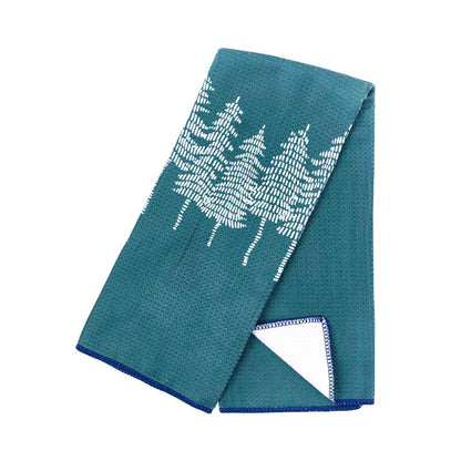 White Forest blu Kitchen Tea Towel Kitchen Towel - rockflowerpaper