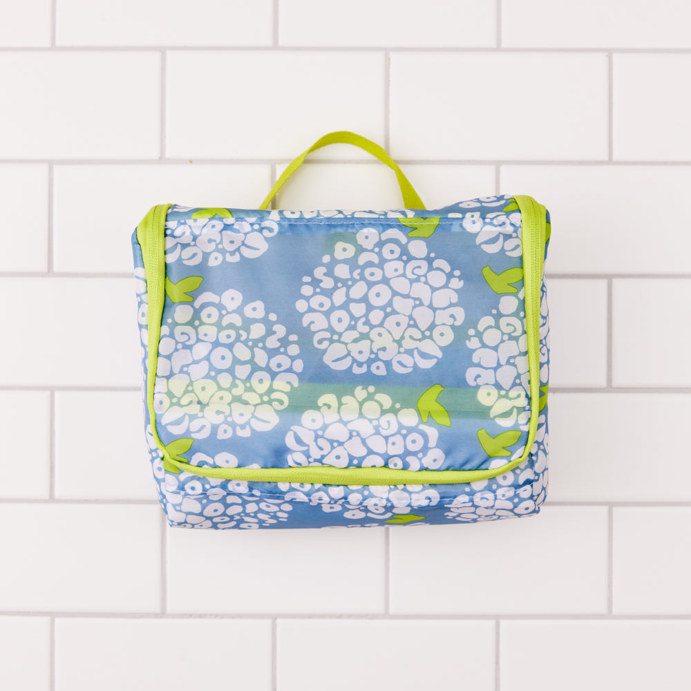 Hydrangea Hanging Toiletry Bag Hanging Toiletry Bag - rockflowerpaper