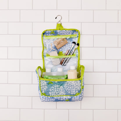 Hydrangea Hanging Toiletry Bag Hanging Toiletry Bag - rockflowerpaper