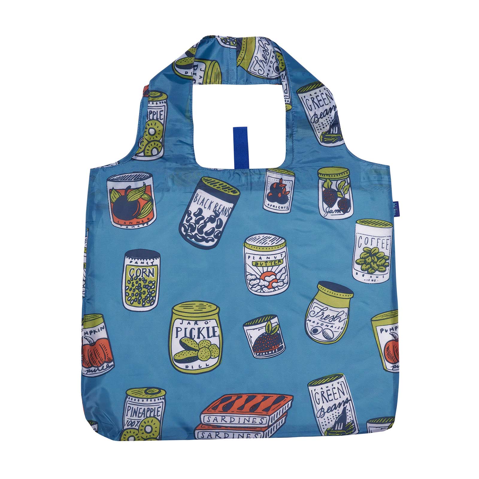 Vintage Pantry Blu Bag Reusable Shopping Bag - Machine Washable Reusable Shopping Bag - rockflowerpaper