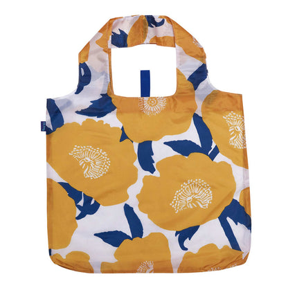 Poppies Blu Bag Reusable Shopping Bag - Machine Washable Reusable Shopping Bag - rockflowerpaper