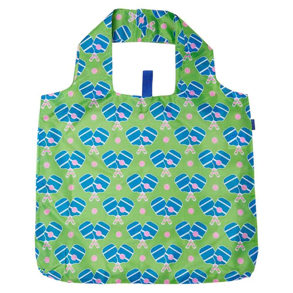 Pickleball Fun blu Bag Reusable Shopping Bag-Machine washable Reusable Shopping Bag - rockflowerpaper