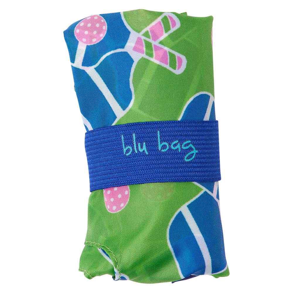 Pickleball Fun blu Bag Reusable Shopping Bag-Machine washable Reusable Shopping Bag - rockflowerpaper