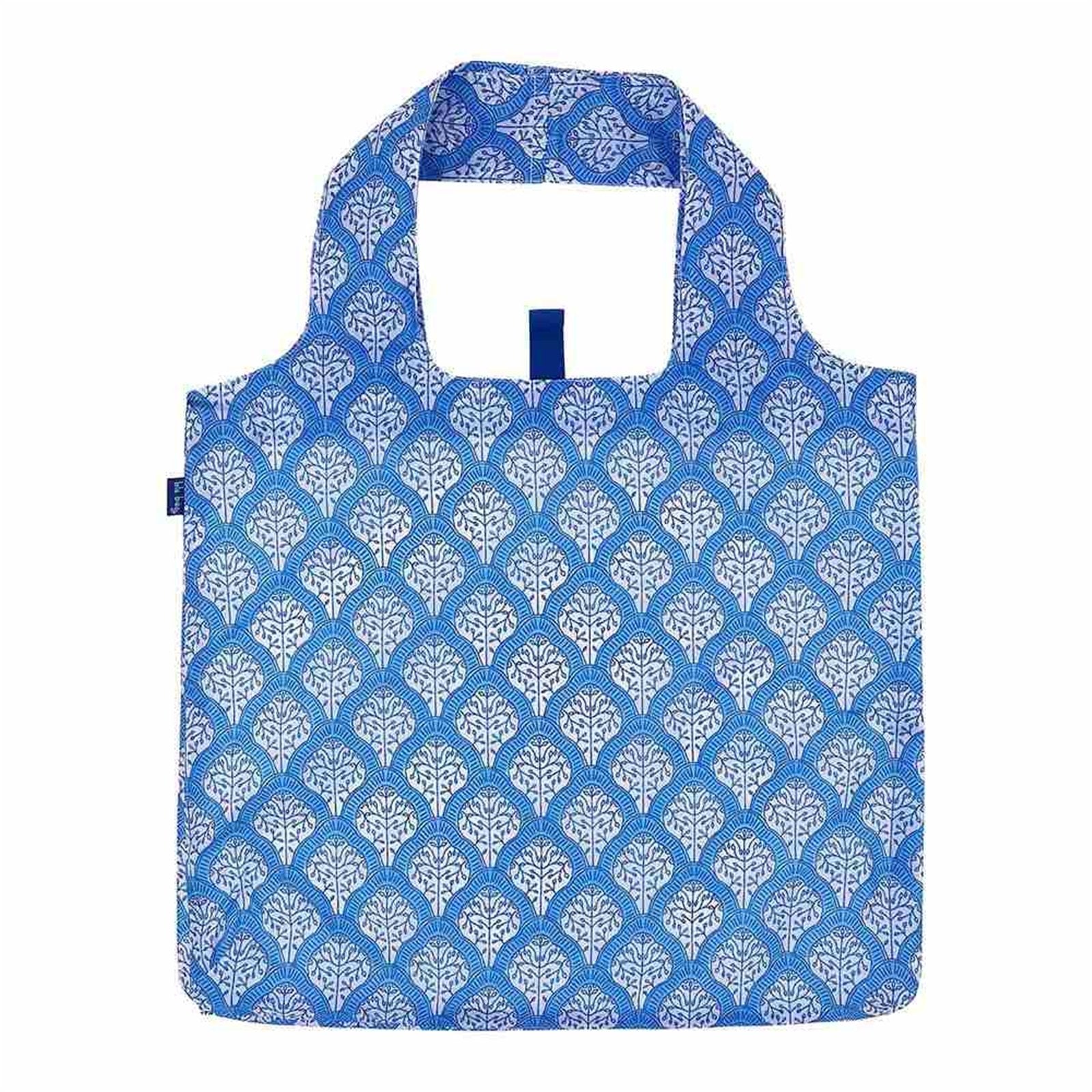 Fifer Blue blu Reusable Shopping Bag-Machine washable Reusable Shopping Bag - rockflowerpaper