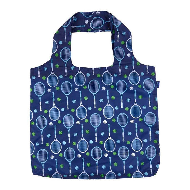 Tennis Navy blu Reusable Shopping Bag-Machine washable Reusable Shopping Bag - rockflowerpaper