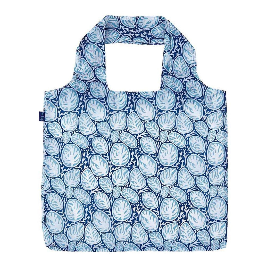 Coral Garden blu Reusable Shopping Bag-Machine washable Reusable Shopping Bag - rockflowerpaper