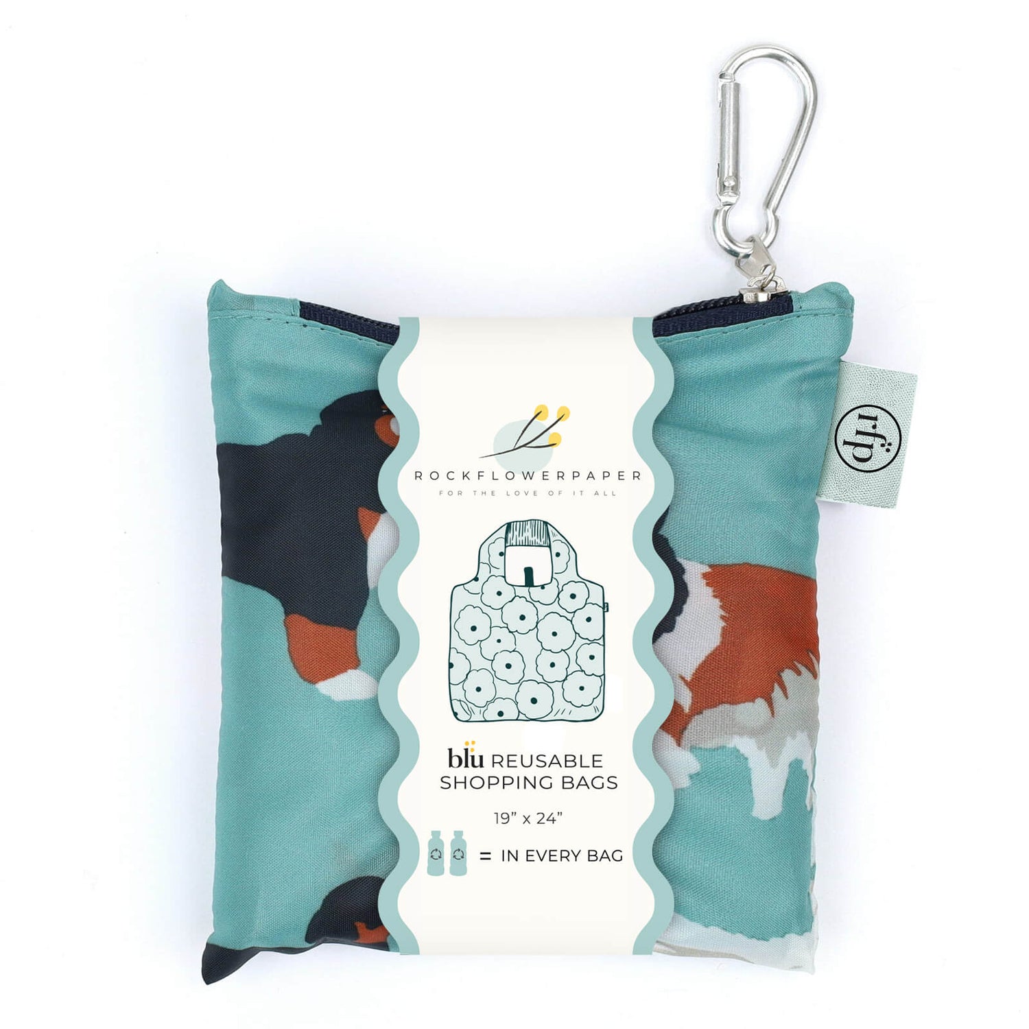 Pups blu Reusable Shopping Bag